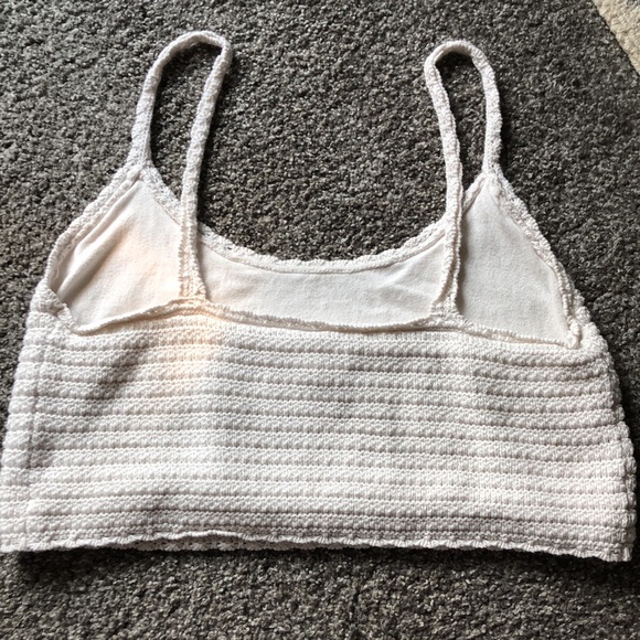 Aerie Crochet Crop Tank Top Size XL - Picture 3 of 3